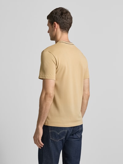 Lacoste Regular Fit T-Shirt aus Baumwoll-Mix Beige 5