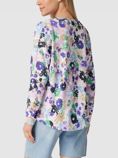 B.Young Shirt met lange mouwen en all-over motief, model 'Sky' Roze - 5