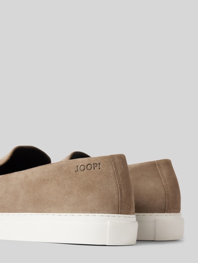 JOOP! SHOES Mokasyny skórzane w jednolitym kolorze Beżowy 2