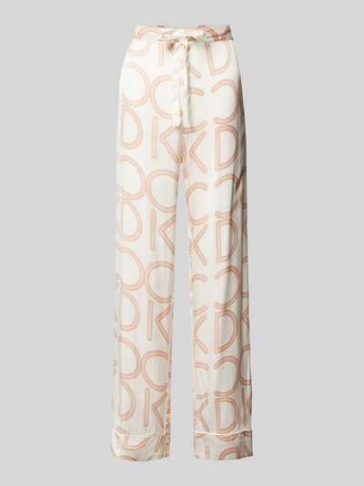 CCDK Copenhagen Straight leg pyjamabroek met tunnelkoord, model 'Janet' Offwhite - 1