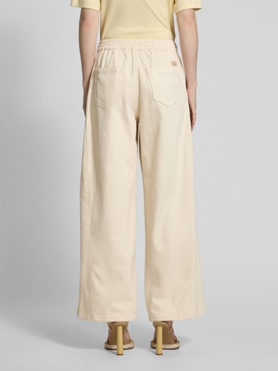 MOS MOSH Wide Leg Jeans mit Applikation Modell 'Vincent Clay' Ecru 5