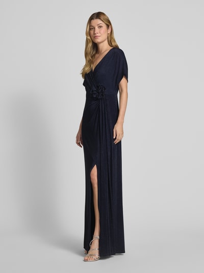 Vera Mont Maxikleid in Wickel-Optik mit V-Ausschnitt Dunkelblau 1