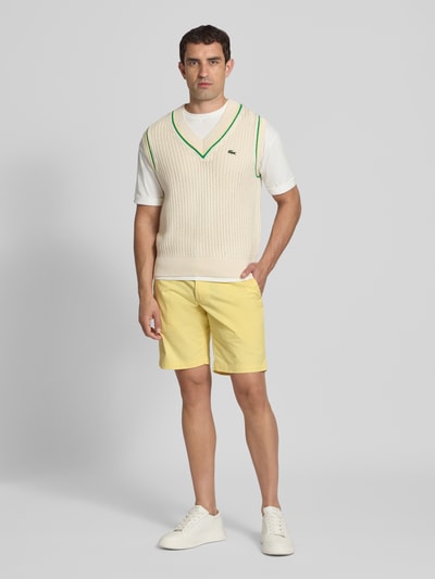 Tommy Hilfiger Slim fit korte chino van een mix van katoen en elastaan Lichtgeel - 1
