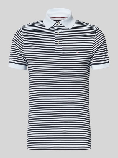 Tommy Hilfiger Slim Fit Poloshirt aus Baumwoll-Elasthan-Mix Hellblau 2