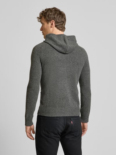 s.Oliver RED LABEL Regular fit gebreide pullover van pure wol Antraciet - 5