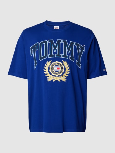 Tommy Jeans Plus T-shirt PLUS SIZE z wyhaftowanym logo Królewski niebieski 2