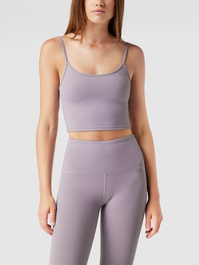 Review Crop Top mit Spaghettiträgern Purple 4