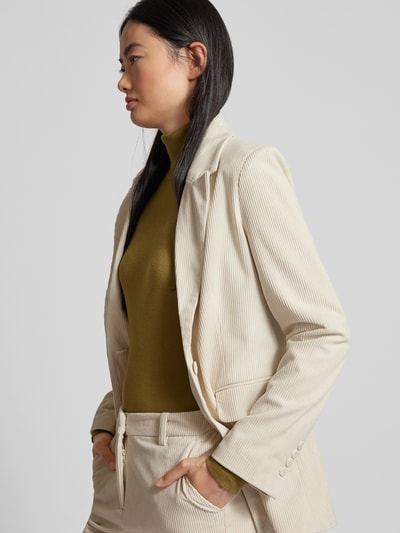 Vero Moda Loose fit lange blazer gemaakt van corduroy, model 'NORA' Beige - 3