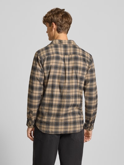 Jack & Jones Regular Fit Freizeithemd mit Kentkragen Modell 'JAMES' Beige 5