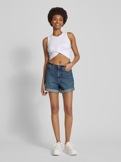 Levi's® 300 Korte mom fit jeans met steekzakken Donkerblauw - 1