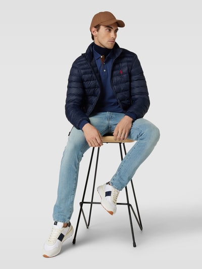 Polo Ralph Lauren Poloshirt mit Label-Stitching Dunkelblau 1