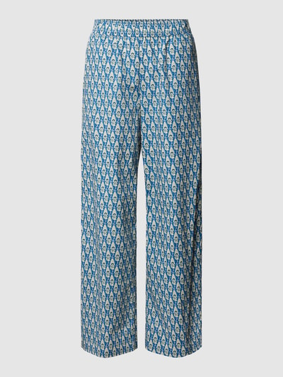 Jake*s Casual Culotte mit Allover-Muster Jeansblau 2