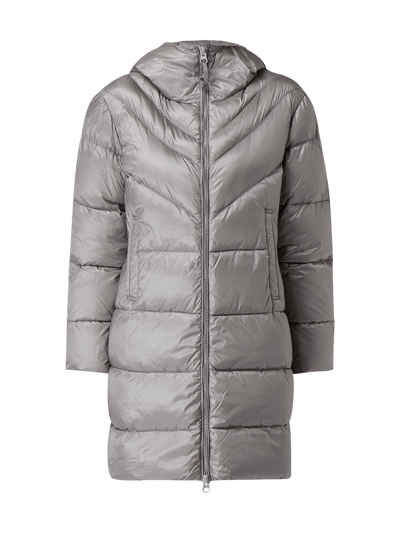 Blauer Usa Daunenmantel mit Kapuze  Khaki 2