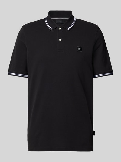 bugatti Poloshirt mit Kontrastbesatz Black 2