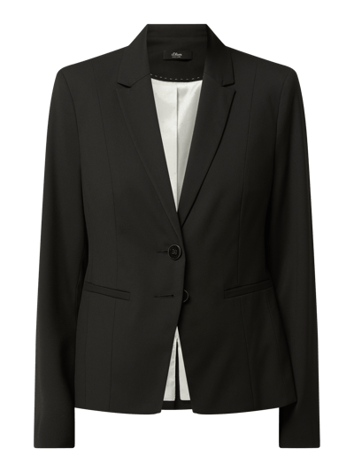 s.Oliver BLACK LABEL Blazer met stretch Zwart - 2