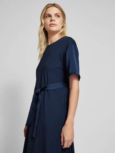 Weekend Max Mara Midi-jurk met strikceintuur, model 'JORDAN' Marineblauw - 3