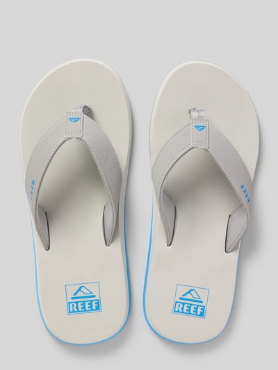 REEF Teenslippers met labeldetails, model 'The Layback' Middengrijs - 3