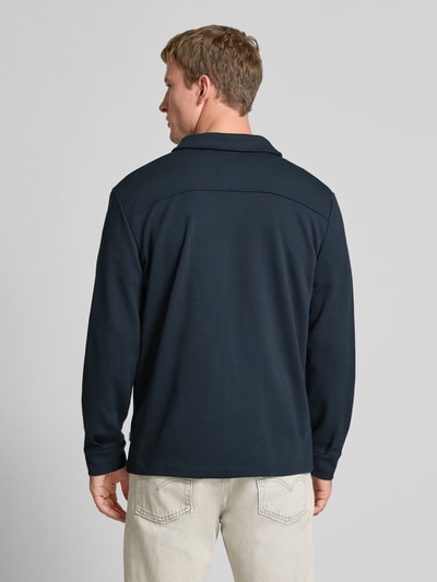 Only & Sons Regular fit overhemdjack met licht structuurmotief, model 'NEWKODYL' Donkerblauw - 5