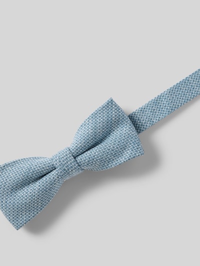 Cinque Fliege und Einstecktuch aus Leinen im Set Modell 'TURINO' Rauchblau 2