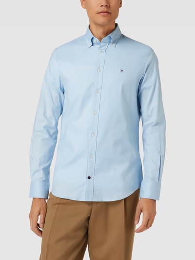 Tommy Hilfiger Tailored Regular fit zakelijk overhemd met button-downkraag Bleu - 4