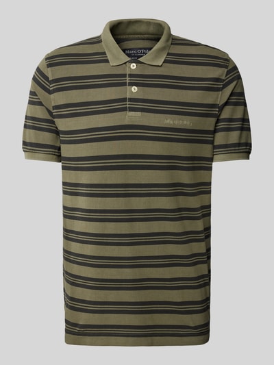 Marc O'Polo Regular Fit Poloshirt aus Baumwoll-Piqué Oliv 2