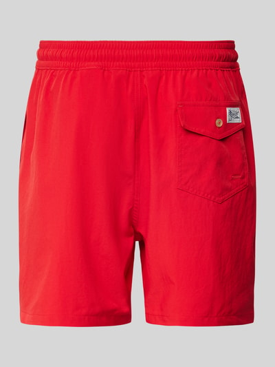 Polo Ralph Lauren Underwear Regular Fit Badeshorts mit Logo-Stitching Modell 'TRAVELER' Rot 3