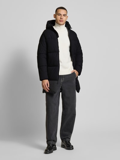 Jack & Jones Steppmantel mit Kapuze Modell 'VESTERBRO' Black 1