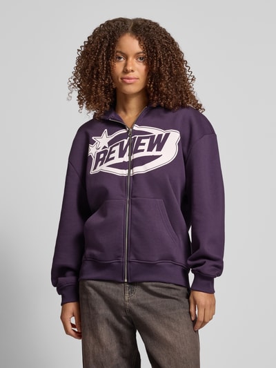 Review Sweatjacke mit Kapuze Purple 4