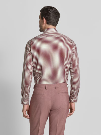 Christian Berg Men Regular Fit Business-Hemd mit Button-Down-Kragen Taupe 5