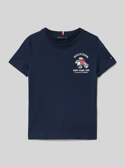 Tommy Hilfiger Kids T-Shirt mit Rundhalsausschnitt Modell 'FLAG FUN' Marine 1