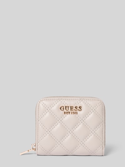 Guess Portemonnee met labeldetail, model 'GIULLY' Steengrijs - 1
