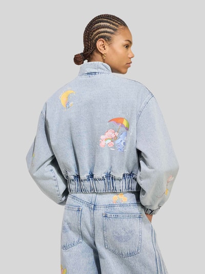 adidas Originals Relaxed Fit Jeansjacke aus reiner Baumwolle mit Stickereien Jeansblau 4