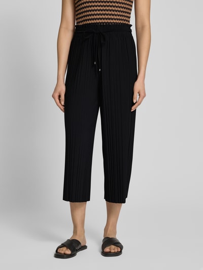 s.Oliver BLACK LABEL Kuloty o kroju relaxed fit z plisowanego dżerseju Czarny 4