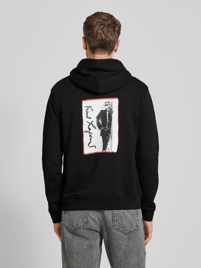 Karl Lagerfeld Hoodie mit Label-Print Black 5