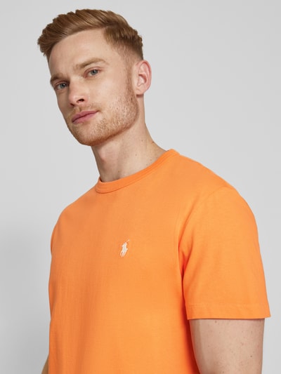 Polo Ralph Lauren T-Shirt mit Label-Stitching Orange 3