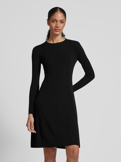 Weekend Max Mara Knielanges Kleid mit Rundhalsausschnitt Modell 'USCIO' Black 4