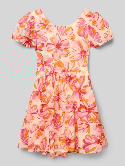 Happy Girls Kleid mit Puffärmeln Rosa 1