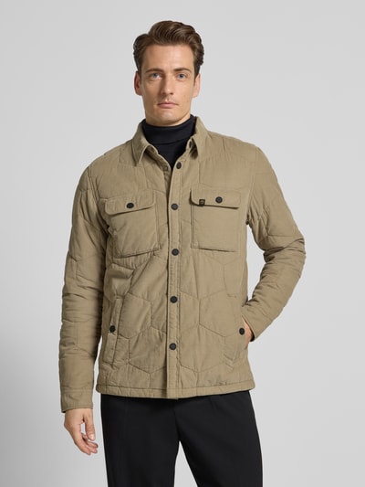 PME Legend Overhemdjack met drukknoopsluiting Beige - 4