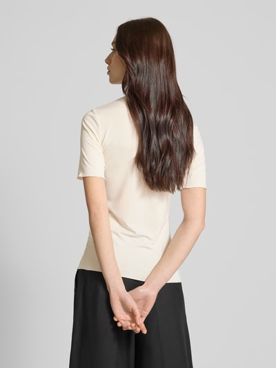 Moves T-Shirt mit Muschelsaum Offwhite 5