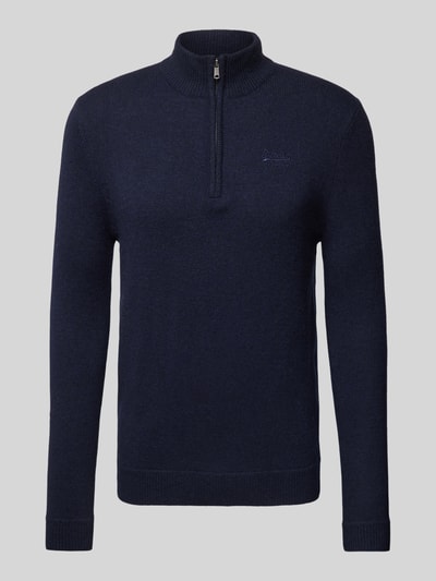 Superdry Gebreide pullover met opstaande kraag Antraciet - 2