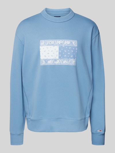 Tommy Jeans Relaxed Fit Sweatshirt aus reiner Baumwolle Rauchblau 2