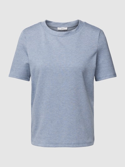 Jake*s Casual T-Shirt mit Strukturmuster Jeansblau 2