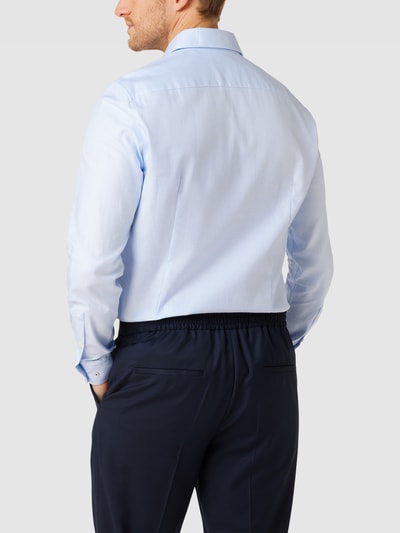 Joop! Slim Fit Business-Hemd mit Strukturmuster Modell 'Hai' Bleu 5