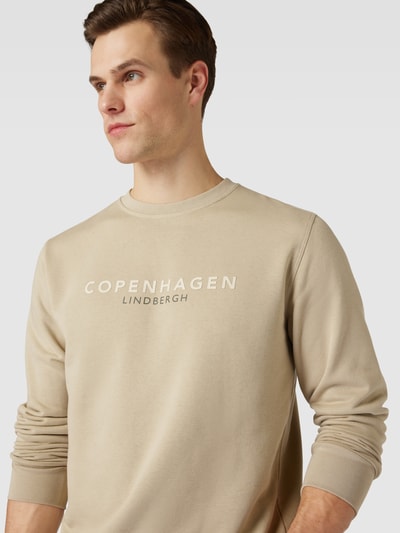 Lindbergh Sweatshirt met ronde hals Steengrijs - 3