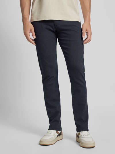 bugatti Regular fit stoffen broek in 5-pocketmodel, model 'Cordoba' Marineblauw - 4