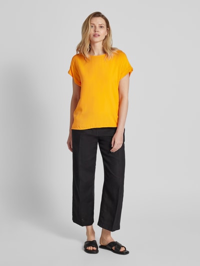 Montego Viscose blouse met korte kapmouwen Oranje - 1