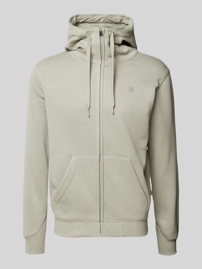 G-Star Raw Sweatjack met labeldetail Zilver - 2