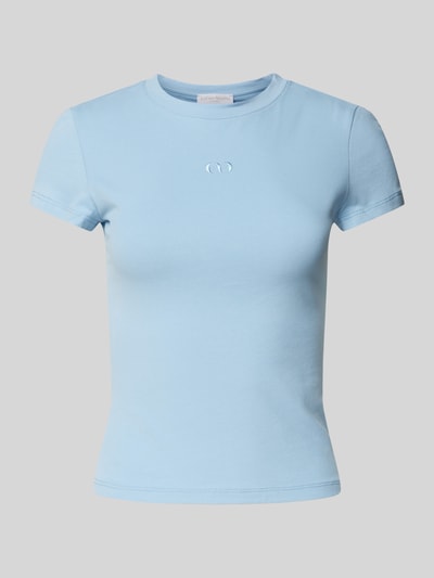 LeGer by Lena Gercke LeGer Studio Kollektion - T-Shirt mit Label-Stitching Hellblau 2