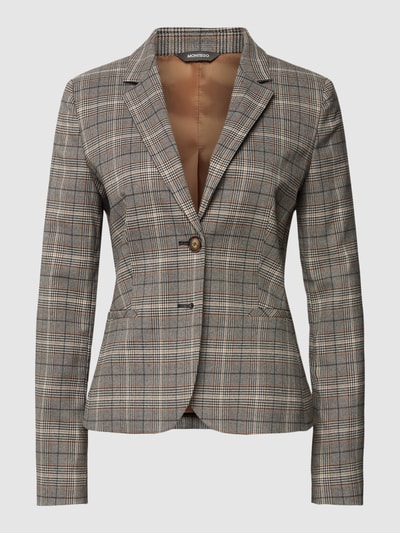 Montego Blazer met ruitjesmotief Zwart - 2