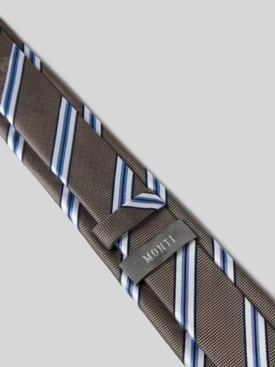 Monti Stropdas van puur zijde Taupe - 3